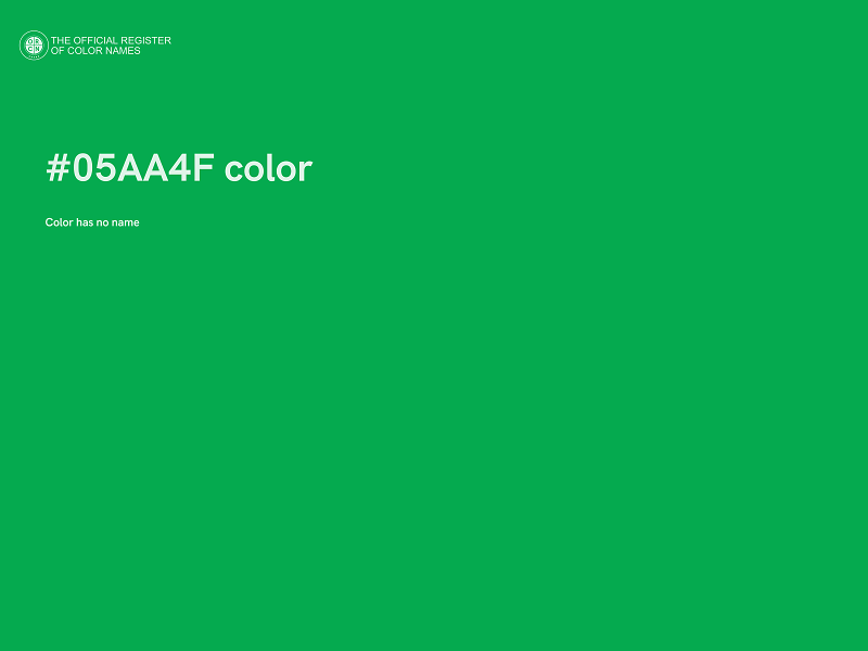 #05AA4F color image