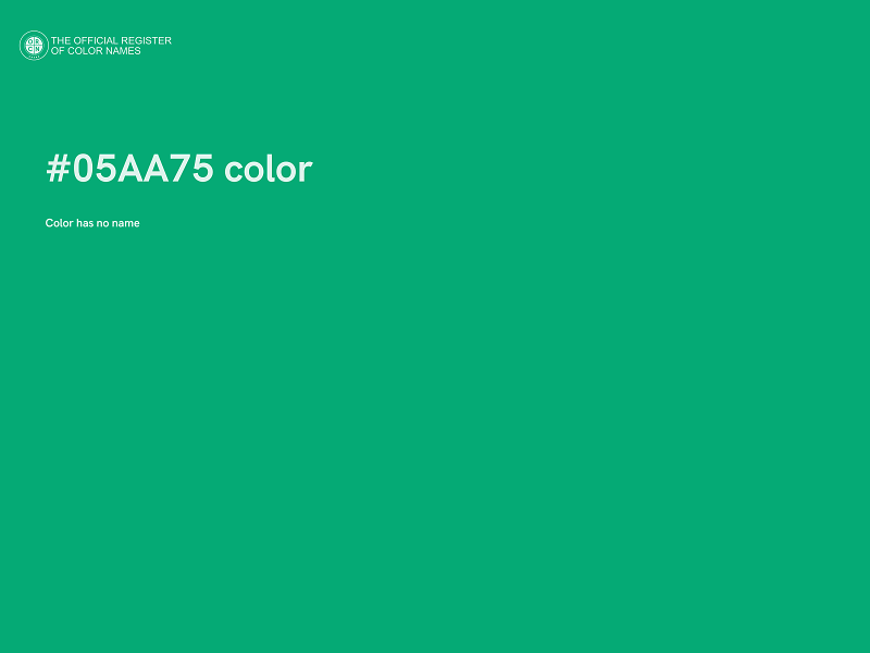 #05AA75 color image