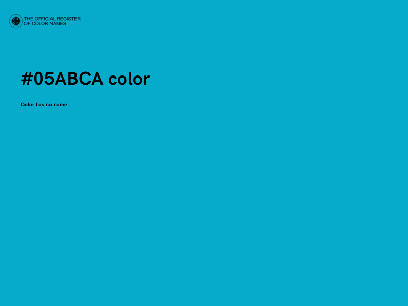 #05ABCA color image