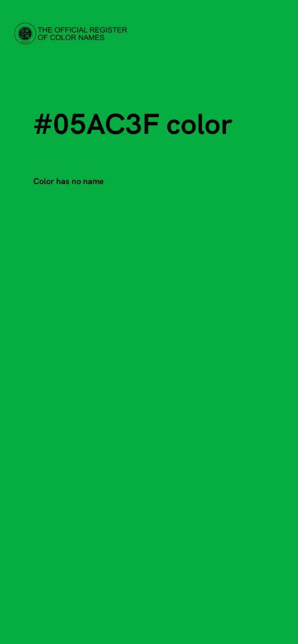 #05AC3F color image