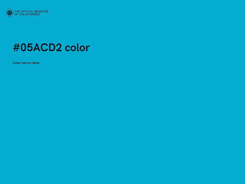 #05ACD2 color image