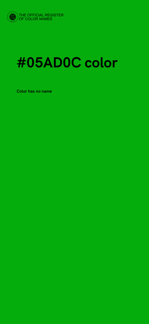 #05AD0C color image