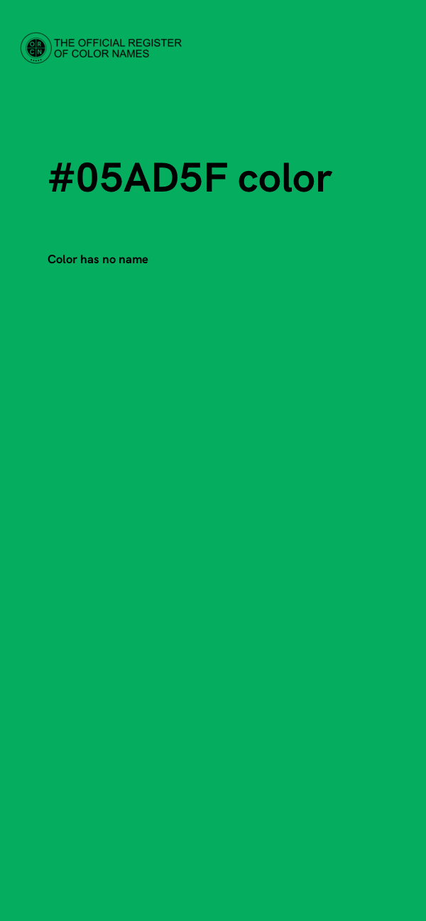 #05AD5F color image