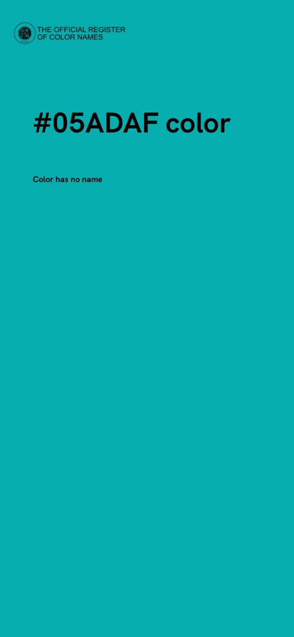 #05ADAF color image