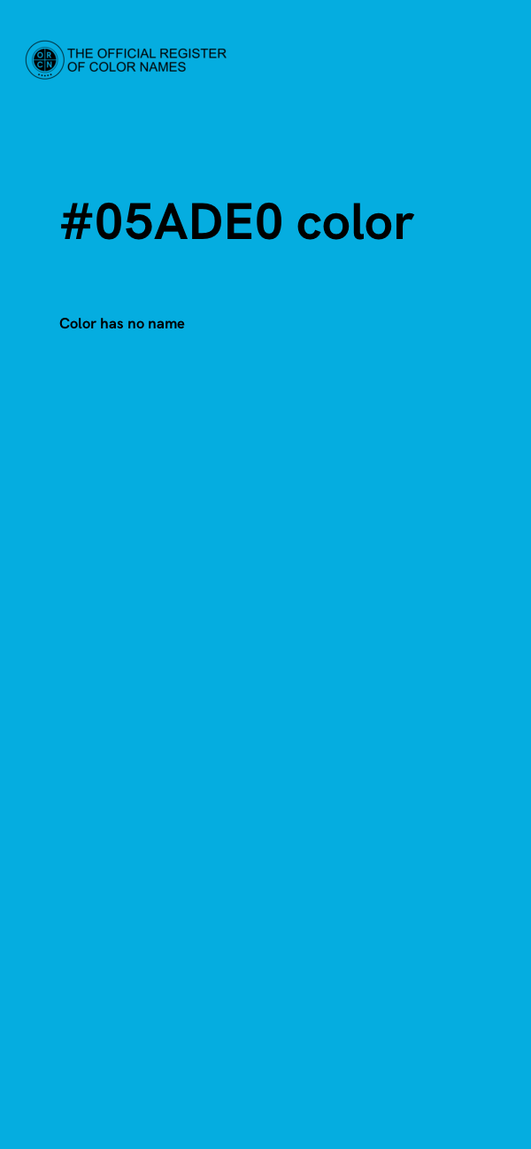 #05ADE0 color image