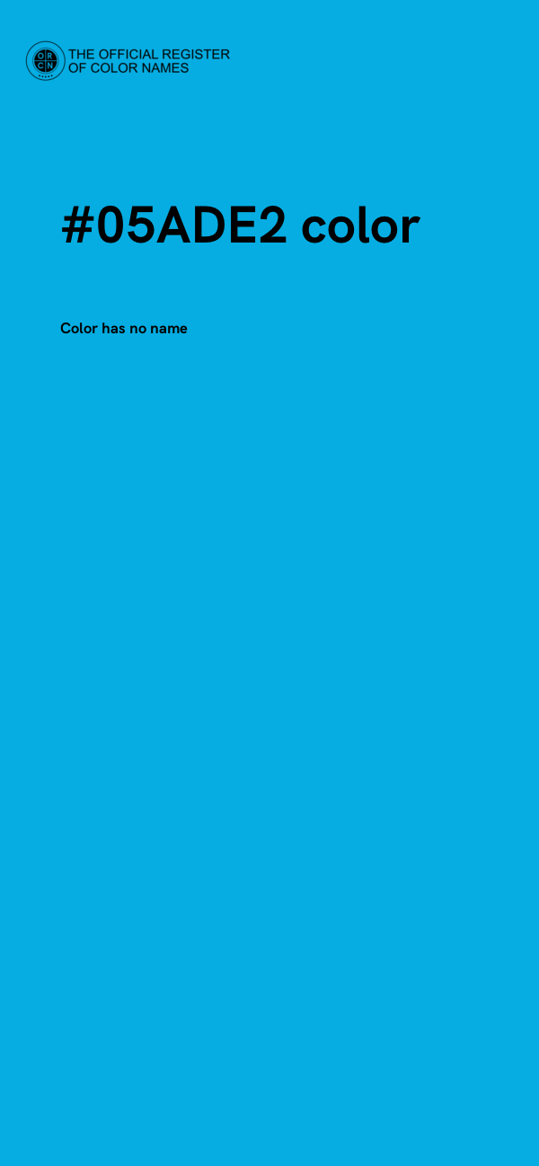 #05ADE2 color image