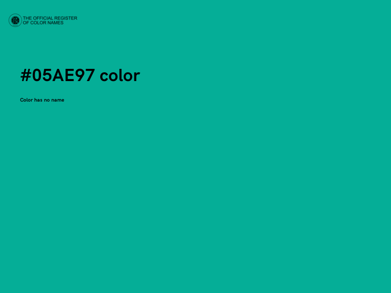 #05AE97 color image