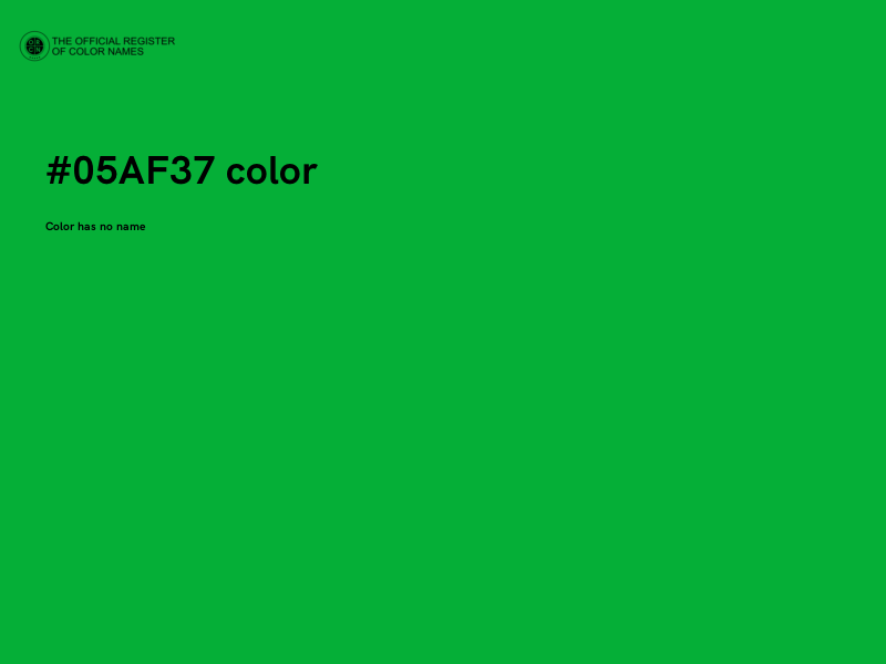 #05AF37 color image