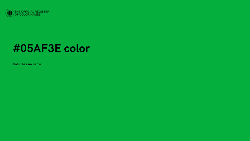 #05AF3E color image