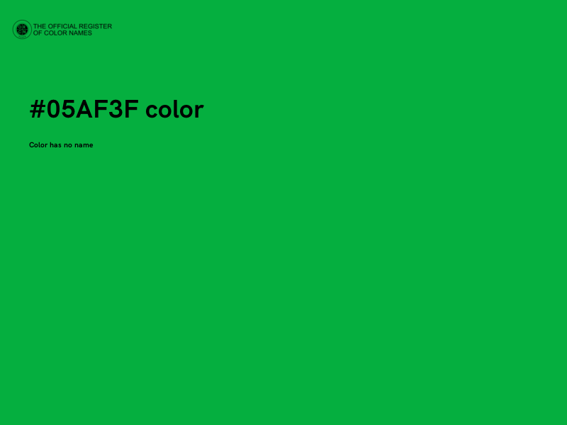 #05AF3F color image