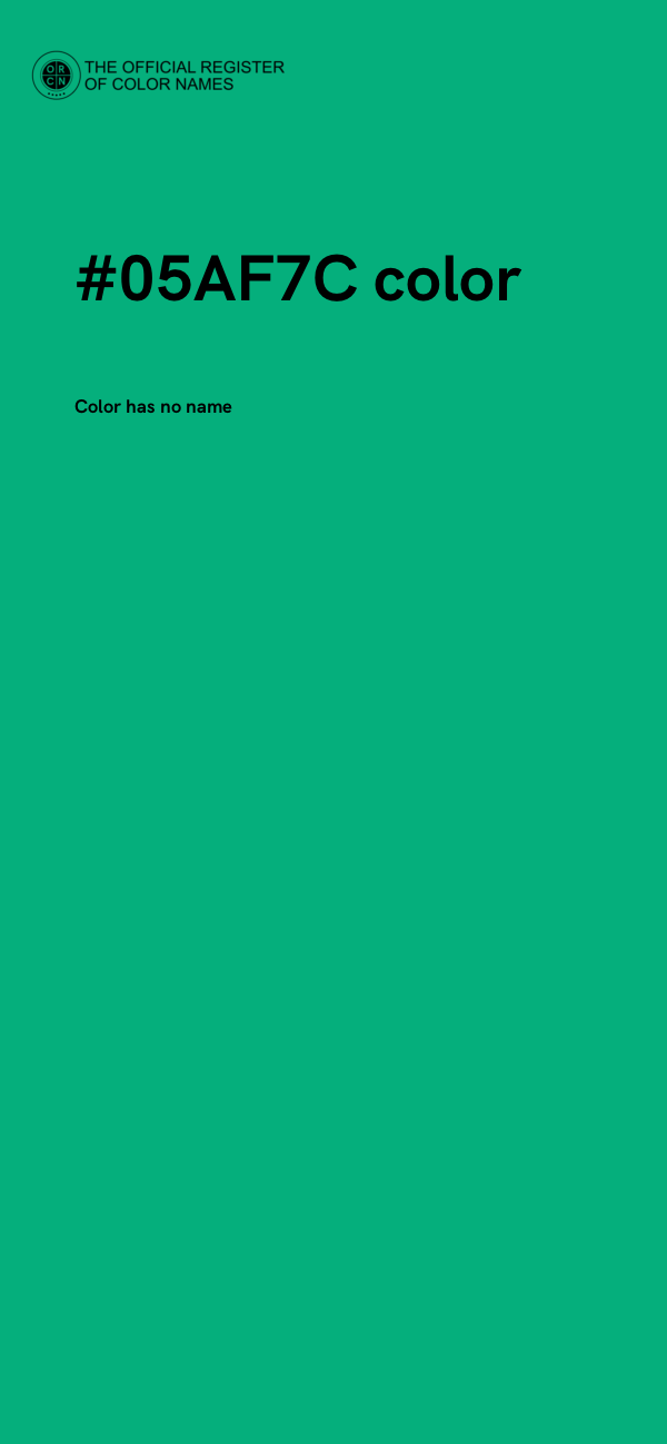 #05AF7C color image