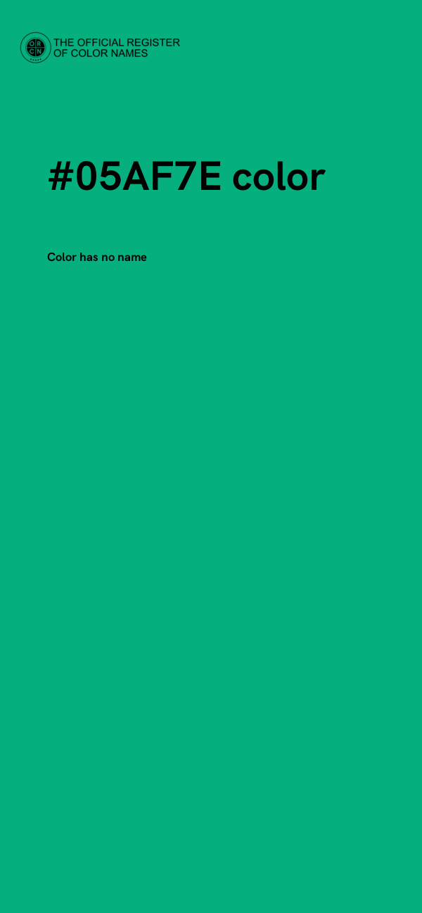 #05AF7E color image