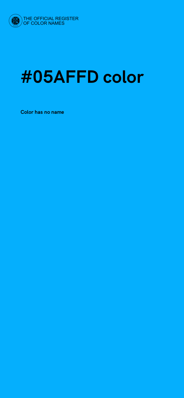#05AFFD color image