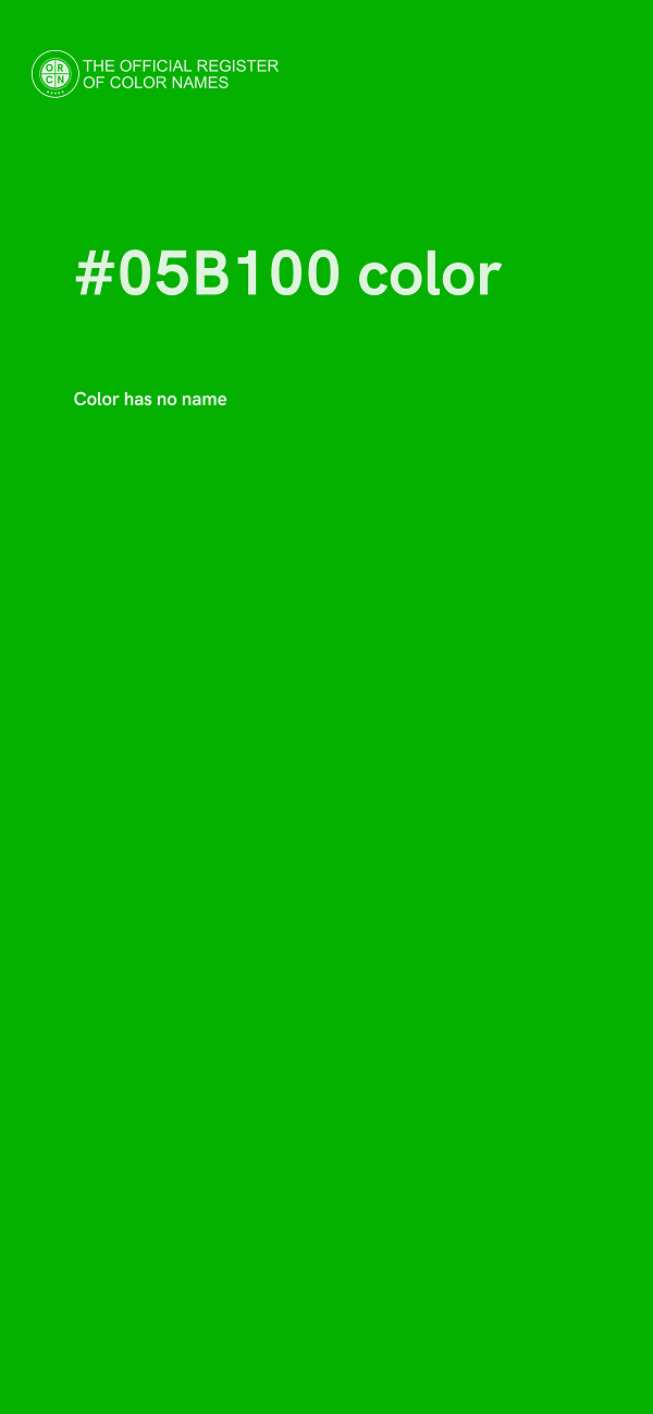 #05B100 color image