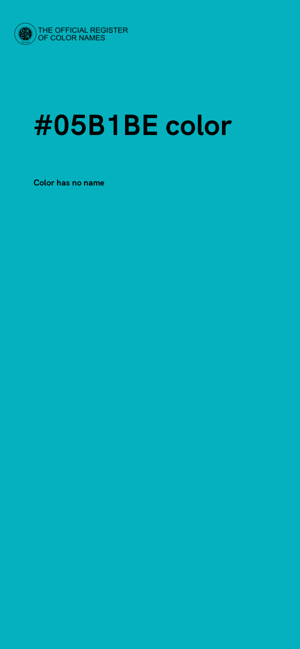 #05B1BE color image
