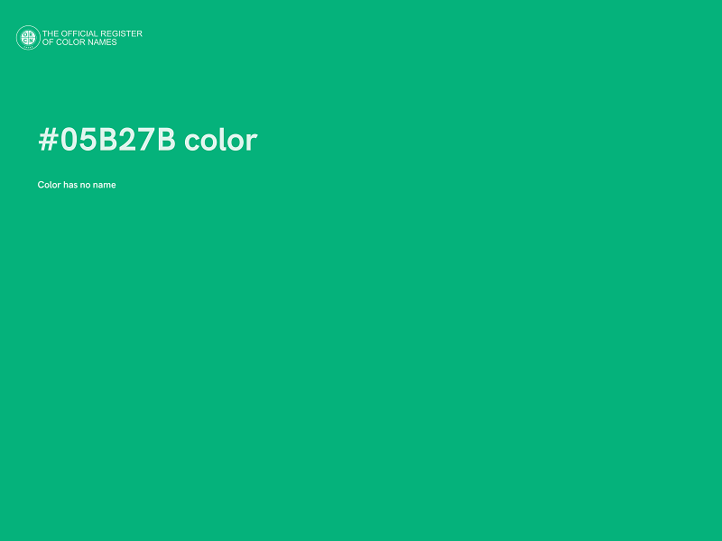 #05B27B color image