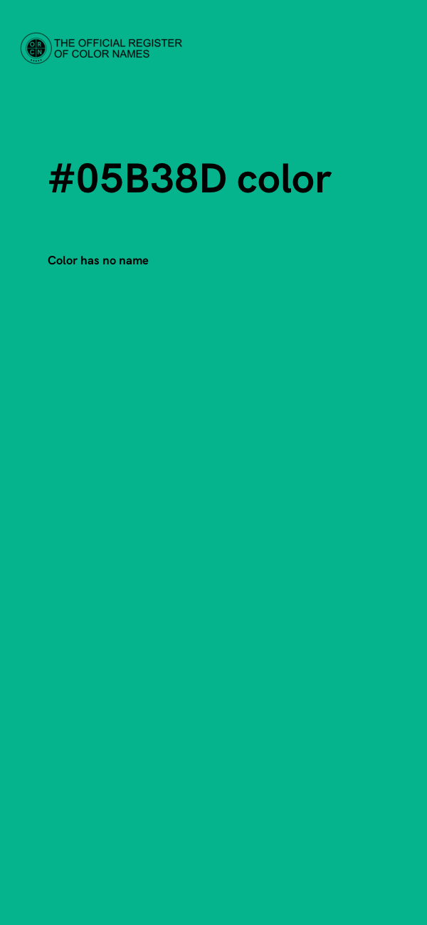 #05B38D color image
