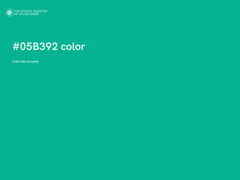 #05B392 color image