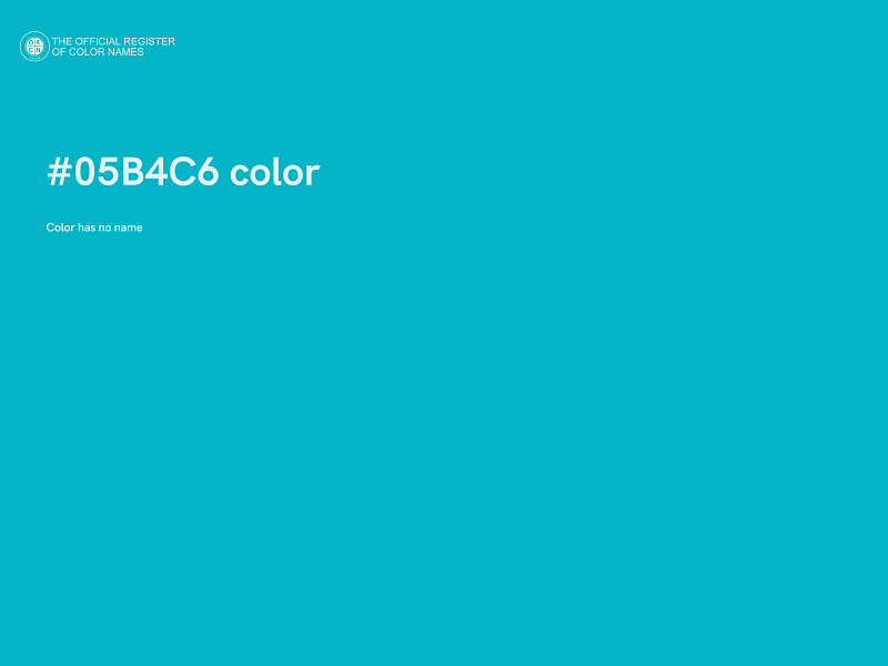 #05B4C6 color image