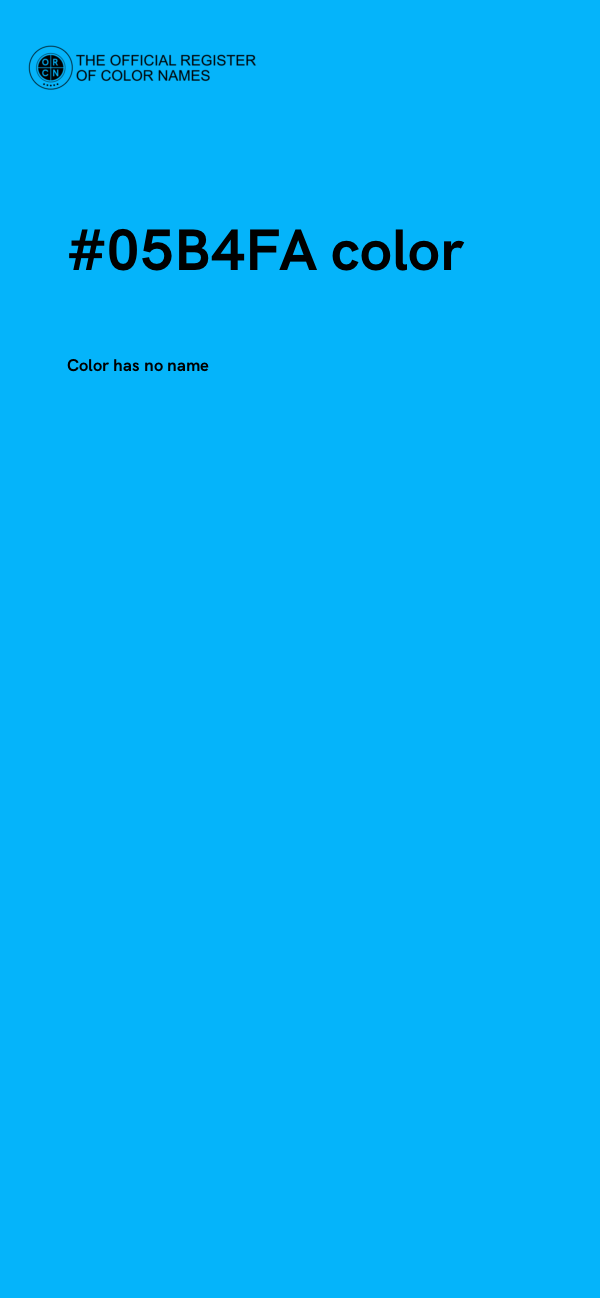 #05B4FA color image