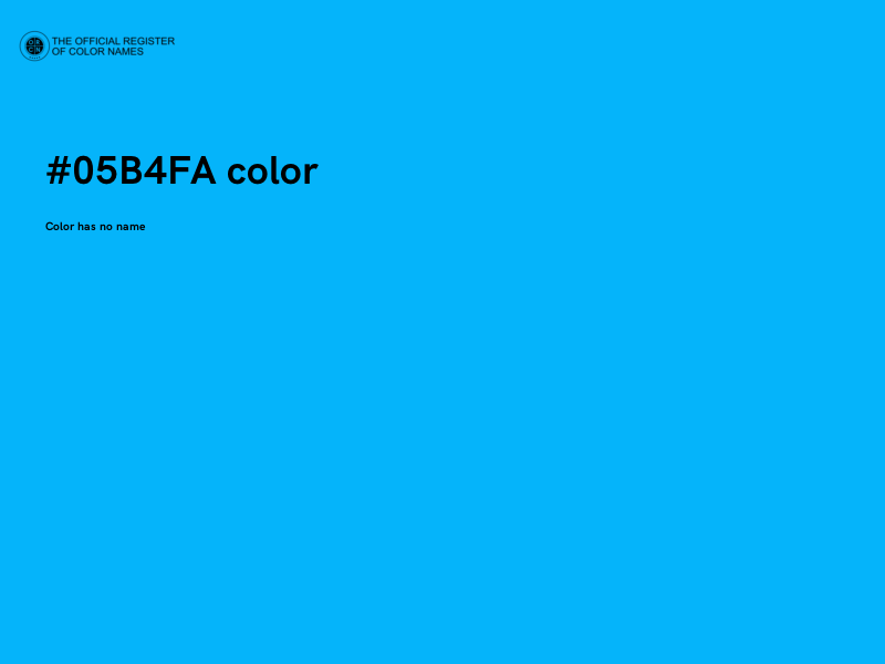 #05B4FA color image