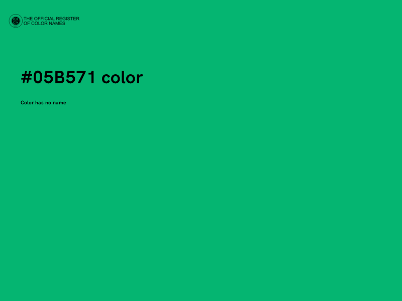 #05B571 color image