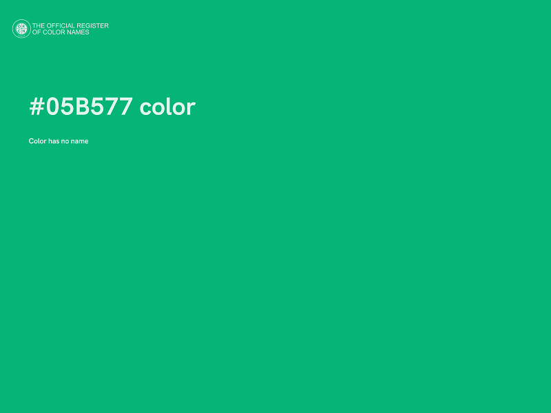 #05B577 color image