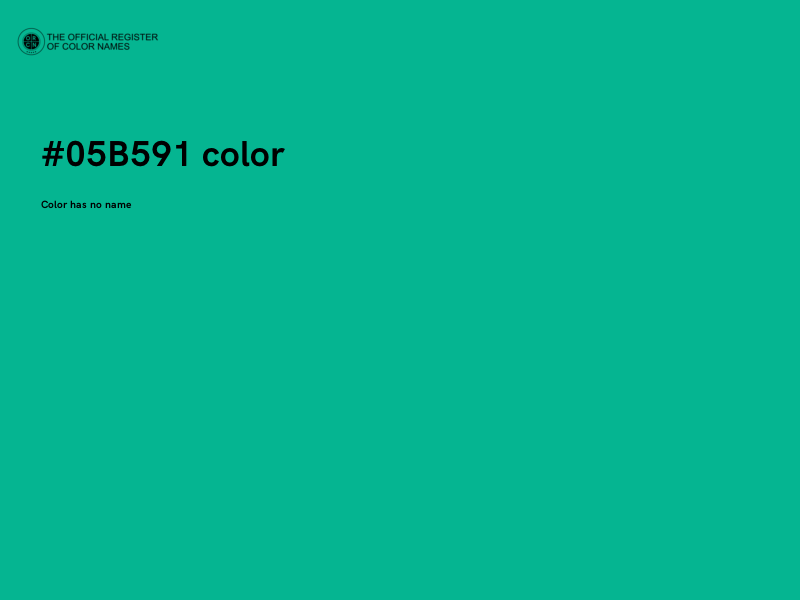 #05B591 color image