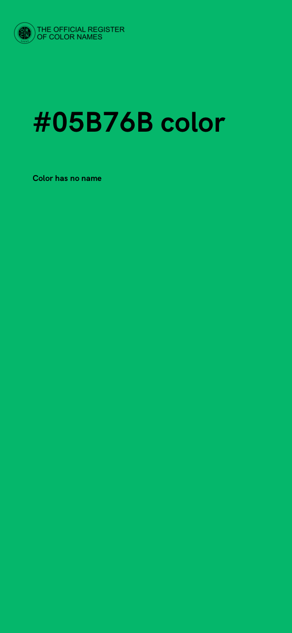 #05B76B color image
