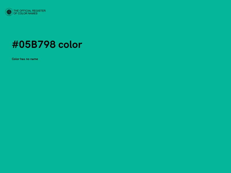 #05B798 color image