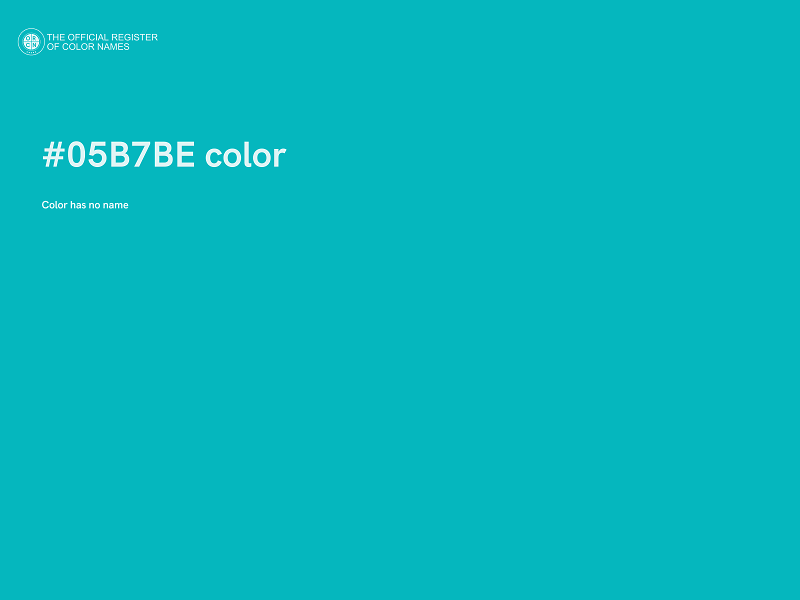 #05B7BE color image