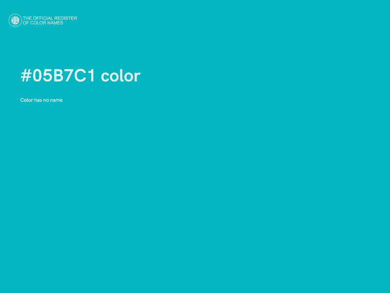 #05B7C1 color image