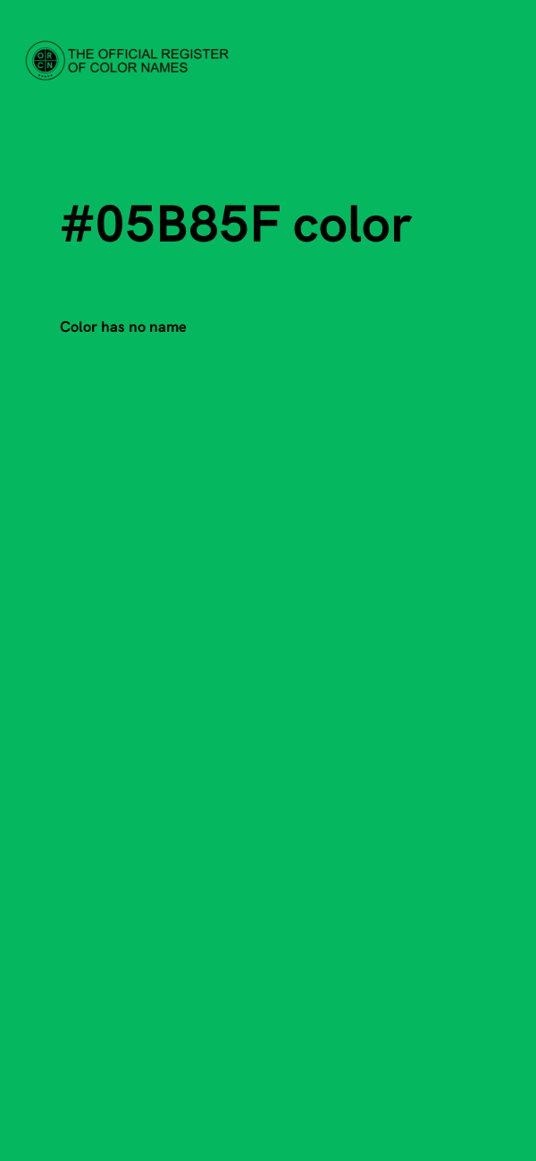 #05B85F color image