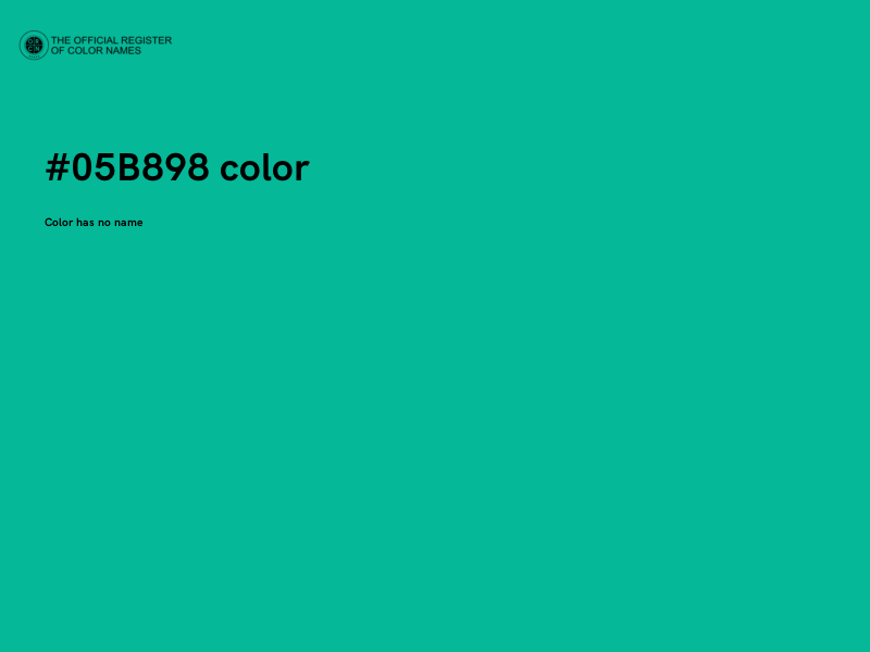 #05B898 color image