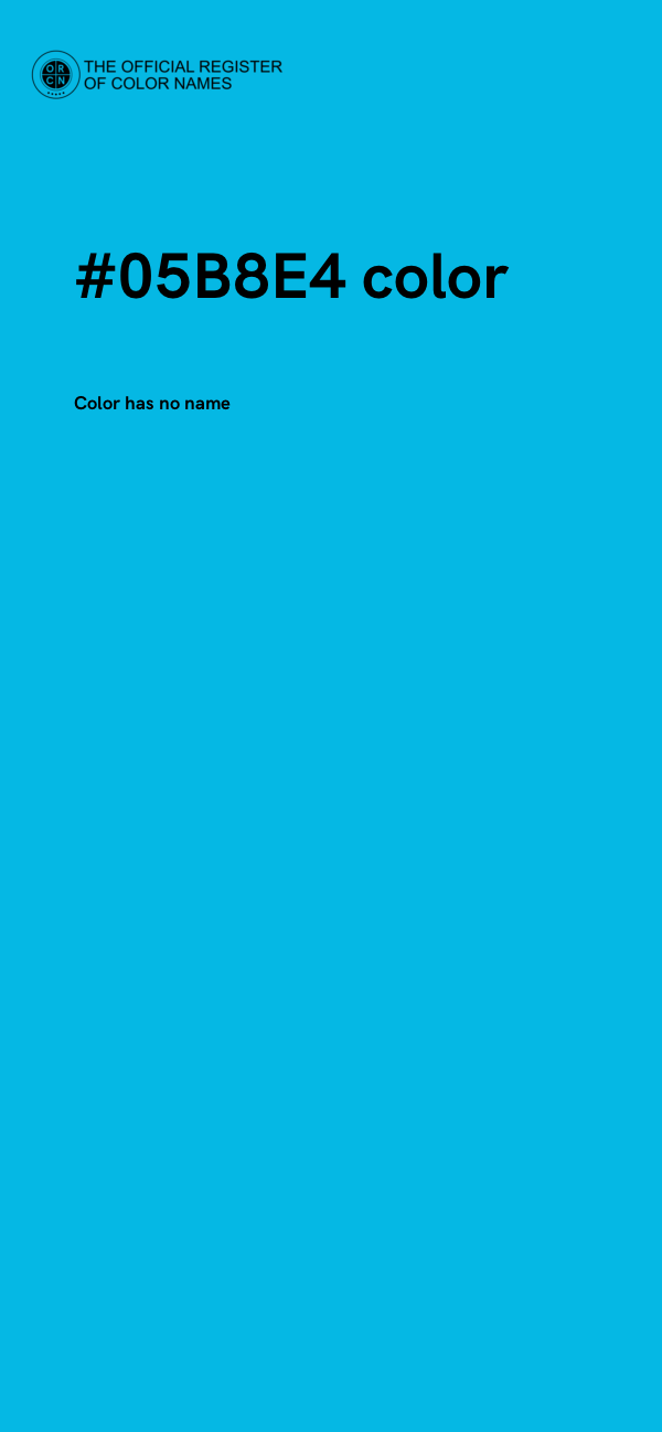 #05B8E4 color image