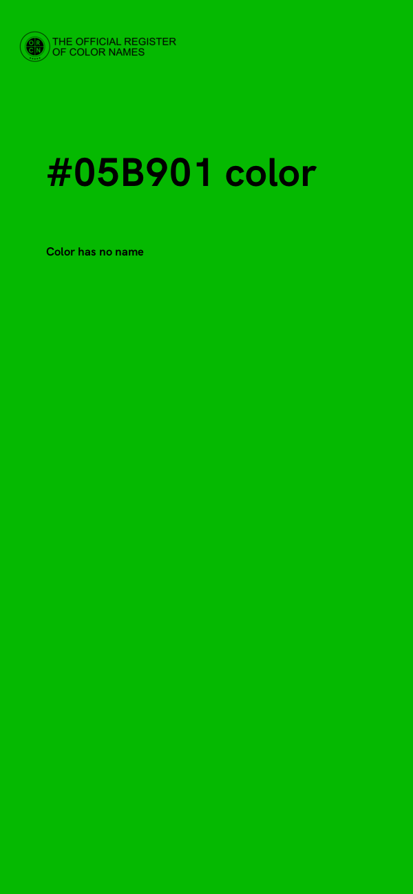 #05B901 color image