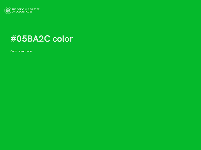 #05BA2C color image