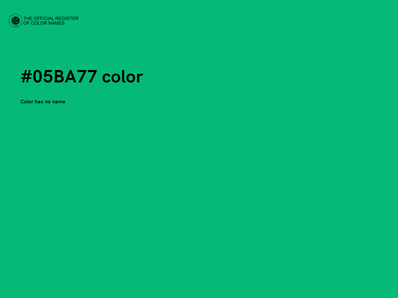 #05BA77 color image