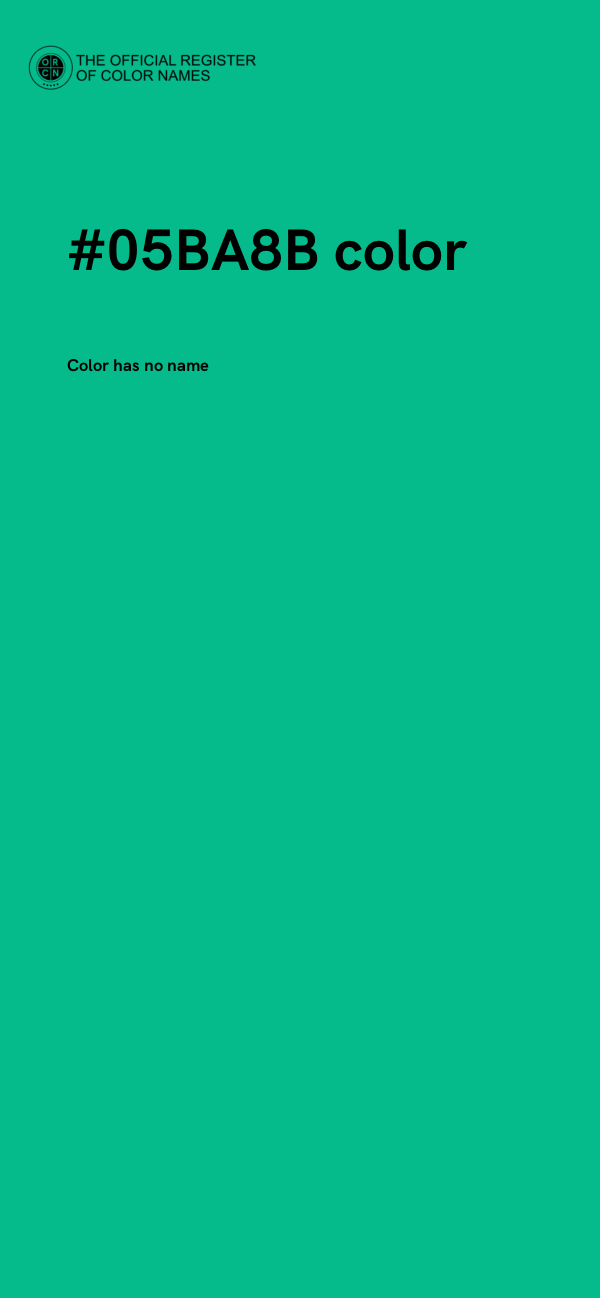 #05BA8B color image