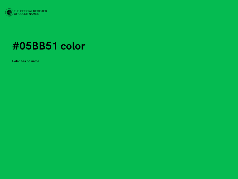 #05BB51 color image