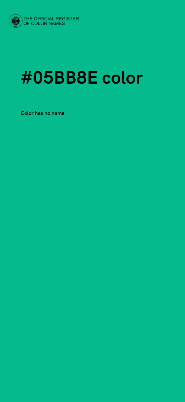 #05BB8E color image