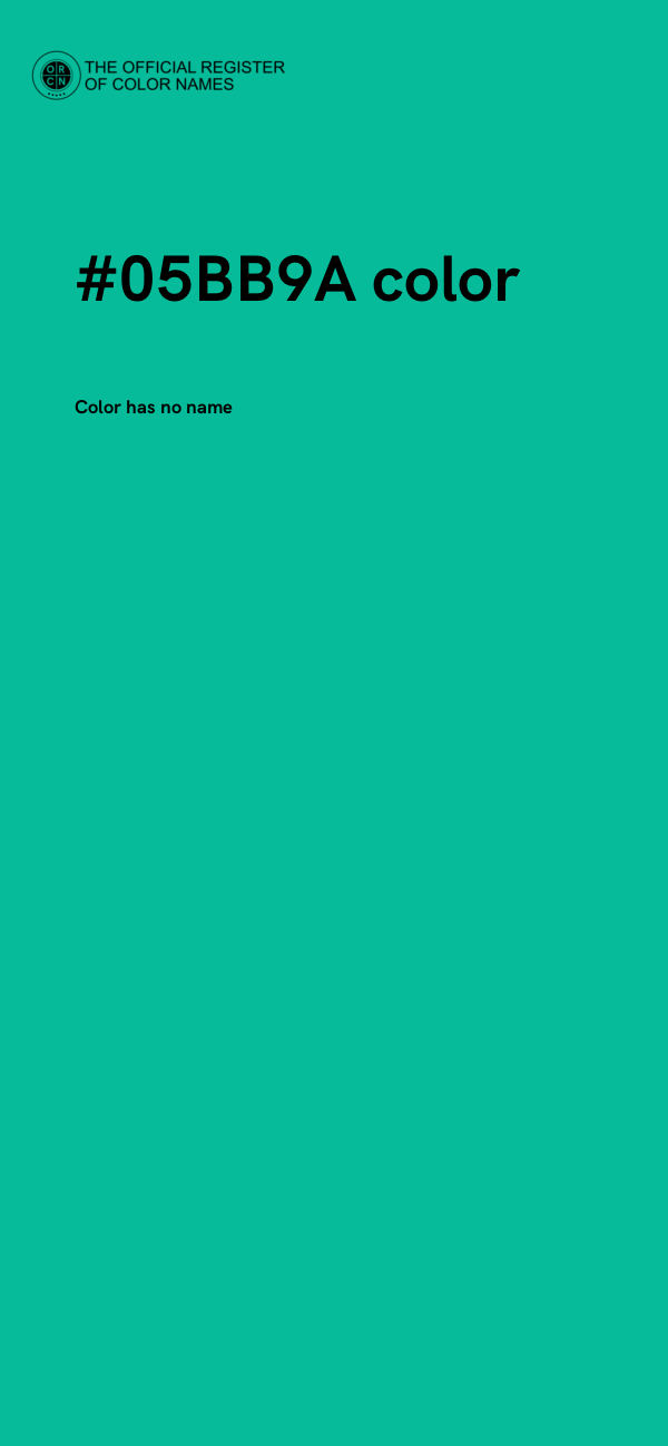 #05BB9A color image