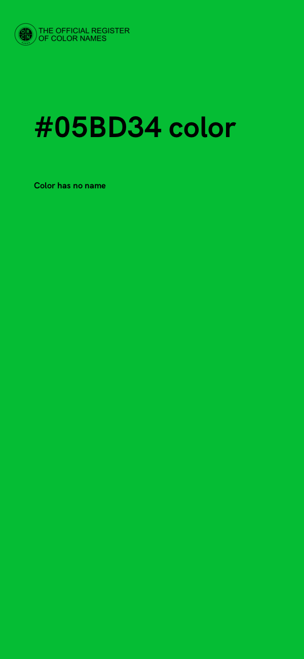 #05BD34 color image