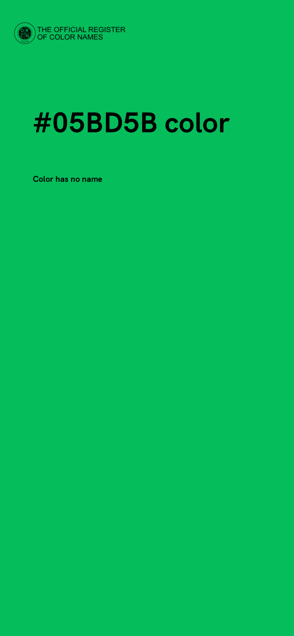 #05BD5B color image