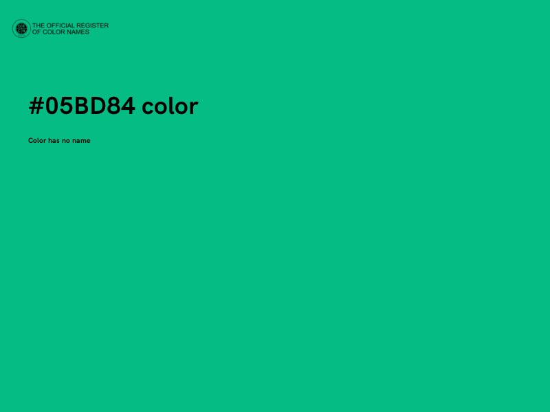 #05BD84 color image
