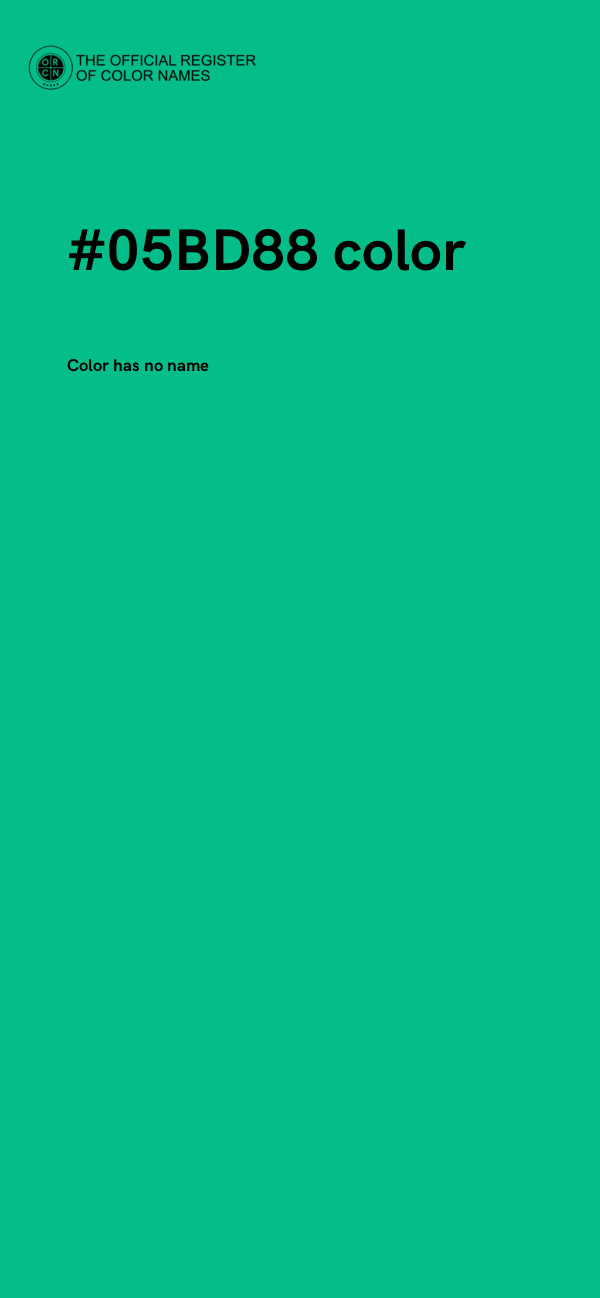 #05BD88 color image