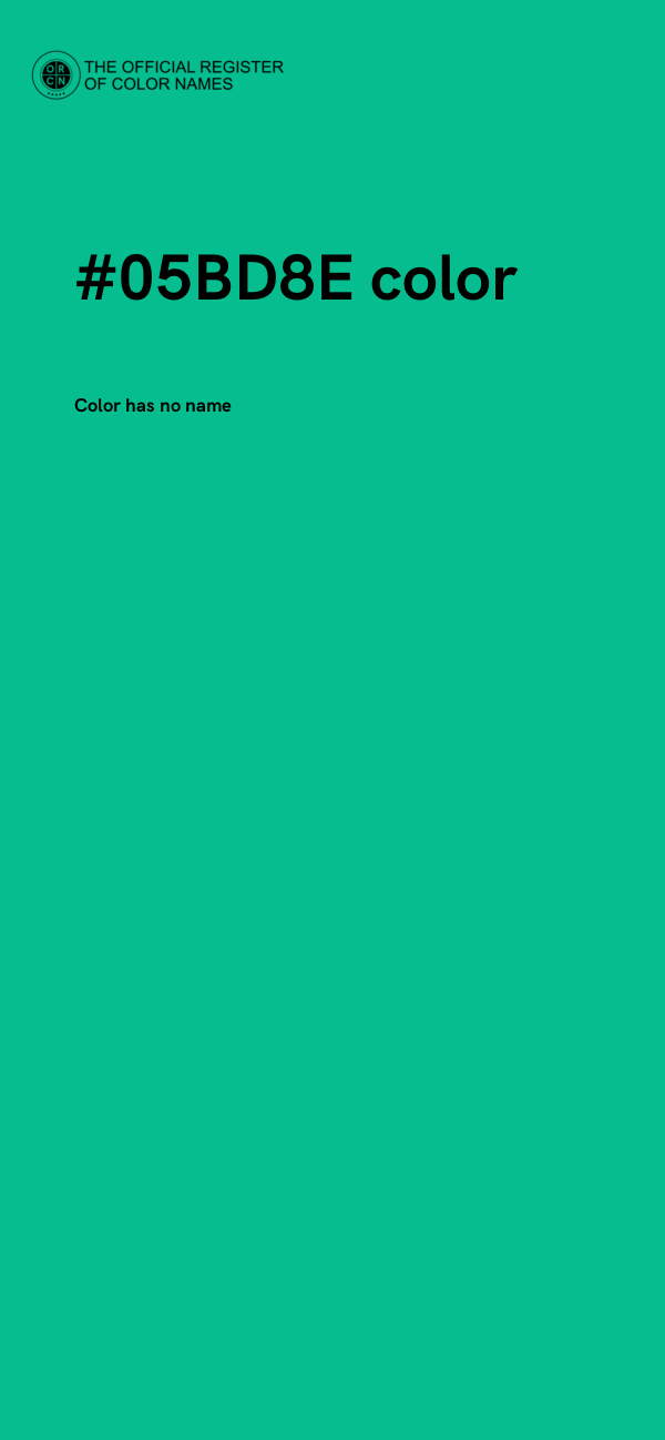 #05BD8E color image