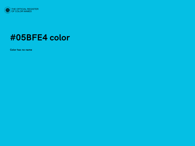 #05BFE4 color image