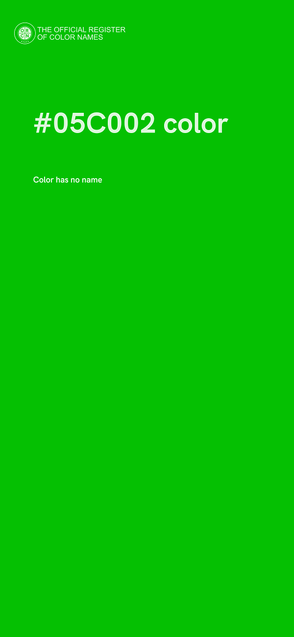 #05C002 color image