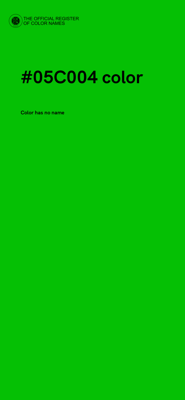 #05C004 color image